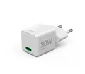 Produktbild: Hama Schnellladegerät (USB-C, PD/QC, extraklein 3,1 x 2,85 x 2,85 cm, 30 W) Schnelllade-Gerät (1-tlg., GaN-Ladegerät für Handys, Tablets, AirPods und Power Packs)