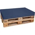 Produktbild: TexDeko Palettenkissen für Europalette 120x80x12cm Loungekissen Palettenpolster wasserabweisend (Blau) - Blau