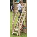 Produktbild: Treppe mit Handlauf für kleine Kinder Kiefer imprägniert Podesthöhe 120 cm