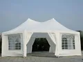 Produktbild: PAVILLON 6,8X5M ACHTECKIG PARTYZELT GARTENPAVILLON DELUXE FESTZELT GARTEN ZELT