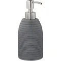 Produktbild: Relaxdays - Seifenspender, 300 ml, nachfüllbar, Bad, wc, Küche, Flüssigseifenspender, Polyresin, Edelstahlpumpe, grau