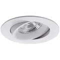 Produktbild: Brumberg LED Einbaustrahler INDIWO83, IP20, rund, Ø 9.5cm, Plug&Play 350mA, 5.5W 3000K 550lm 36°, schwenkbar 25°, Strukturweiß BRUM-12276173