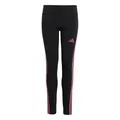 Produktbild: adidas Girl's Essentials 3 Stripes Leggings, Black/pink Fusion, 7-8 Years