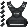 Produktbild: Gewichtsweste Fitness Krafttraining Lauf 3,2-5,2 kg Neopren reflektierend
