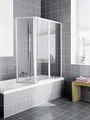 Produktbild: Kermi Faltwand Vario 2000 FW3 500x1400mm silber mattglanz Kerolan Perl