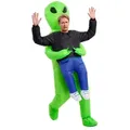 Produktbild: Huckepack-Kostüm für Erwachsene Alien bunt - Einheitsgröße - Grün - Einheitsgröße