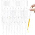Produktbild: 20 Stück 3ml Pipetten,Dosierpipette,Einweg Pipetten Mit Skala,Kunststoff-Transferpipetten,für Labor Versuch,ätherische Öle,Klassenzimmer Experiment