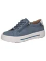 Produktbild: Damen Sneaker flach aus Leder mit Reißverschluss, Blau Lt.Blue Suede, 37.5 EU