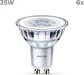 Produktbild: Philips LED Lampe ersetzt 35 W, GU10 Reflektor, neutralweißes Licht (4000K), 275 Lumen, 6er Pack