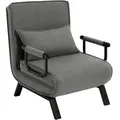 Produktbild: Woltu Schlafsessel, Dunkelgrau, Metall, Rechteckig, 65x78x75 cm, Wohnzimmer, Sessel, Schlafsessel