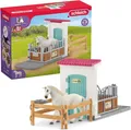 Produktbild: 42569 HORSE CLUB Pferdebox 21 Teile Spielset mit Pferde Figur und gemütlicher...