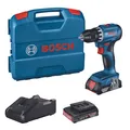 Produktbild: Bosch Akku-Bohrschrauber GSR 18V-45 2x 2,0Ah + Ladegerät in L-Case