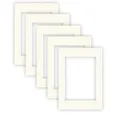 Produktbild: nielsen Conservation Passepartout Karton 1,5 mm | 5er Set | Außenformat 29,7x42 cm (DIN A3) für Bildformat 21x29,7 cm (DIN A4) | Cremeweiß | strukturierte Oberfläche