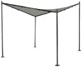 Produktbild: Siena Garden J05231 Berlino Pavillon 300x300cm Gestell aus Stahl, anthrazit, Bezug aus Polyester, 180g/m² in hellgrau