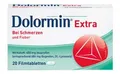 Produktbild: Dolormin extra Spar-Set 2x50 Fimtabletten. Bei leichten bis mäßig starken Schmerzen wie Kopf- und Zahnschmerzen und bei Fieber. Enthält den Wirkstoff Ibuprofen und den Wirkbeschleuniger Lysin.