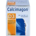 Produktbild: Calcimagon-D3 500 mg / 400 I.E. Kautabletten bei Vitamin D- und Calcium-Mangelzuständen, 30 St. Tabletten