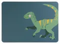 Produktbild: ASA SELECTION Platzset Kinder-Tisch-Set KIDS, Blau, Grün, B 46 cm, PVC, Lederoptik, Motiv Velociraptor Vincent