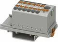 Produktbild: Phoenix Contact Verteilerblock PTFIX 6/12X2,5-NS35 GY | 13 Anschlüsse | Push-in | 24A | 690V | Hutschiene | grau