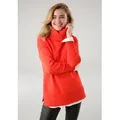 Produktbild: Rollkragenpullover TAMARIS, Damen, Gr. 40/42, rot (knallrot, melange), Strick, Obermaterial: 50% Viskose, 26% Polyamid, 24% Polyester, lässig geschnitten hüftbedeckend, Strickbündchen, Pullover Rollkragenpullover, in lässiger Form mit seitlichen Schlitzen