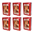 Produktbild: 6 X 100g Henna Color Naturhaarfärbemittel Pulver Farbe Öko Mahagoni (acajou) - 6Stück