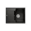 Produktbild: BLANCO ZIA 40 S | Granitspüle aus SILGRANIT schwarz | Einbauart: Einbau von Oben | reversibel | für 40 cm breite Unterschränke | Großes Becken | Reinigungsfreundliche Öberfläche | [61,5x50x20,2 cm]