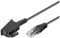 Produktbild: Goobay DSL Anschlusskabel [1x RJ45-Stecker - 1x TAE-F-Stecker] 3.00m Schwarz