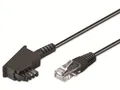 Produktbild: GOOBAY DSL-Anschlusskabel, TAE/F, 8P2C, schwarz, 3 m