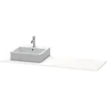 Produktbild: Duravit XSquare Konsole, 1 Ausschnitt links, 1600x16x550mm, XS060HL1818, Farbe: Weiß Matt Dekor