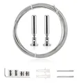 Produktbild: 5 m Wandhalterung Set,Edelstahl Vorhangdraht,Gardine Stahlseil,Seilspanngarni...
