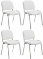 Produktbild: CLP Besucherstuhl Ken Chrom Kunstleder (4er Set, 4 St), Gepolsterter Sitz