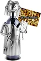 Produktbild: BRUBAKER Weinflaschenhalter Ärztin - Metall Skulptur Flaschenständer - 20 cm - Wein Geschenk für Patienten Fachärztinnen Medizin Studentinnen zum Studium - mit Grußkarte