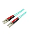Produktbild: StarTech.com 5m LC Fiber Optic Cable 10Gb Aqua MM Duplex 50/125 LSZH Patch-Kabel Multi-Mode M bis M 5 m Glasfaser Mikrometer Aquamarin (A50FBLCLC5)