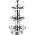 Produktbild: 3 Etagen Edelstahl Etagere Etagenständer Deko Silber Rosal 40cm