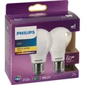 Produktbild: Philips LED Lampe E27 2er Set 7W (60W) 2700K 806lm