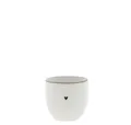 Produktbild: Bastion Collections Eierbecher Bastion Collections Herz schwarz/weiß h5cm