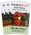Produktbild: nemabest® 30 Gelb-Sticker gegen Trauermücken, steckbare und giftfreie Gelbtafeln/Gelbfallen auch gegen weitere fliegende Schadinsekten wie Thripse, Blattläuse, Weiße Fliegen u. a.