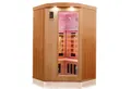 Produktbild: Dewello Infrarotkabine LAKEFIELD 2 120 Wärmekabine, bis zu 2 Personen, 5 Vollspektrumstrahler, BxTxH: 120 x 120 x 190 cm, (Farblichttherapie, inkl. Ionisator mit Ozondesinfektion und Aromatherapie, Multimedia und zusätzlich USB-Anschluss & Bluetooth möglich) Sauna aus Hemlock-Holz, leichter Aufbau dank Stecksystem