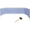 Produktbild: Garronda Strand Windschutz Sichtschutz 6m Lang Plus Gummihammer Gaex001 (streifen, 6 M)