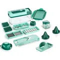 Produktbild: Genius Küchenwerkzeug-Set Nicer Dicer Fusion Julietti - Grün/Transparent