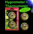 Produktbild: TOP Terrarium etc. 🐠 THERMOMETER HYGROMETER 🐠 HOBBY analog Zubehör Deko Pflege