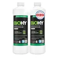 Produktbild: BiOHY Reinigungsmittel für Saugwischer mit Frischeduft (2 x 1 liter) | 1:200 Konzentrat für alle Nass-Trockensauger | ideal für Fliesen, PVC, Parkett, Laminat & Teppich | streifenfreier Glanz