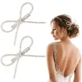 Produktbild: 2 Stück Strass Schleife HaarStrass Haarspange haarspangen Damen Haarspangen S...
