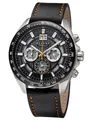 Produktbild: Regent Quarzuhr Chronograph mit Lederband