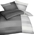 Produktbild: Kaeppel Fein Biber Bettwäsche 2 tlg. 135x200cm Passport Graphit Anthrazit Silber