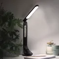 Produktbild: Schreibtischlampe Nachttischleuchte Tischlampe kabellos LED dimmbar Uhr Wecker