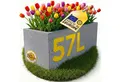 Produktbild: ONDIS24 Blumenkasten Vulkan 57L Gestein/Basalt Optik mit Wasserspeicher Pflanzenkasten, 79.5 x 29.5 x 29.5 (H) cm