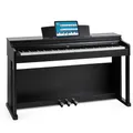 Produktbild: McGrey DP-19 SM E-Piano - 88 gewichtete Tasten mit Hammermechanik und Anschlagdynamik - 8 Klänge - Dual- und Transpose-Funktion - Tastaturabdeckung - 3 Pedale - Schwarz matt
