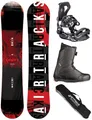 Produktbild: Airtracks Snowboard-Set Herren Snowboard Wide Eight Freestyle Freeride 160 - Snowboard Bindung Master - Softboots Master ATOP 44 - SB Bag