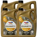 Produktbild: 4x5 Liter Total Quartz Racing 10W50 Motoröl Vollsynthetisch 10W-50 PEUGEOT