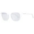 Produktbild: Gant Sonnenbrille Herren Weiß Rund GA7203 25B 53mm Halb Felge Spiegel Gradient